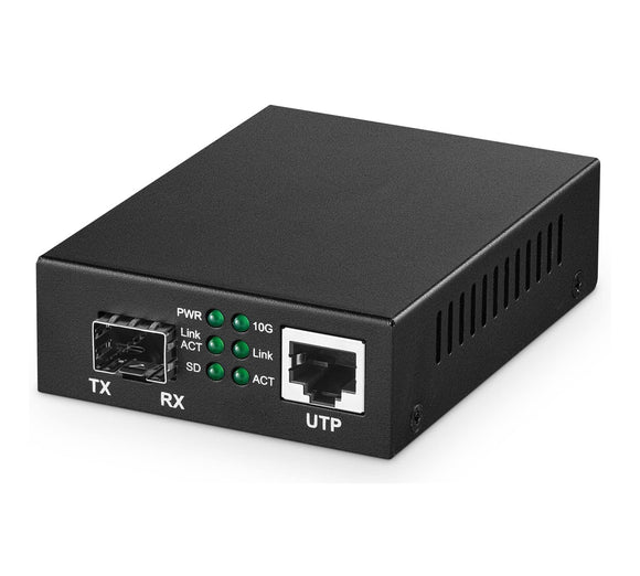10 Gigabit SFP to 10G Ethernet Media Converter 10G Fiber to 10G RJ45 Converter SFP-RJ45-10G