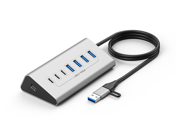 USB-C 10Gbps Data Hub 7-Port with 4x USB-A ports/ 3x USB-C ports/ 20W Power Supply HUB-7103C