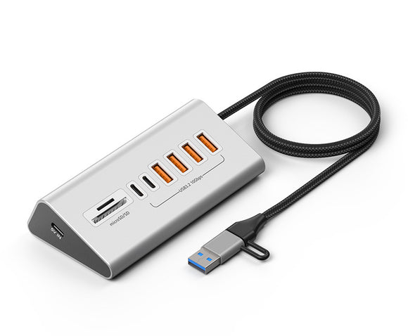 USB-C 10Gbps Data Hub with 4x USB-A ports/ 2x USB-C ports/ SD TF Card Reader HUB-CR6102C