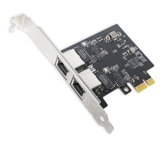 PCIe to 2-Port 2.5G Gigabit Network Card Dual Port PCI Express 2500Mbps Network Adapter PCIE-G252