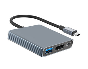USB-C 3-IN-1 Multiport Adapter with DP 8K@60Hz/ 4K@120Hz and PD 100W UCDP831