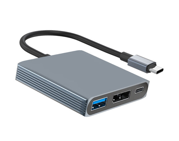 USB-C 3-IN-1 Multiport Adapter with DP 8K@60Hz/ 4K@120Hz and PD 100W UCDP831
