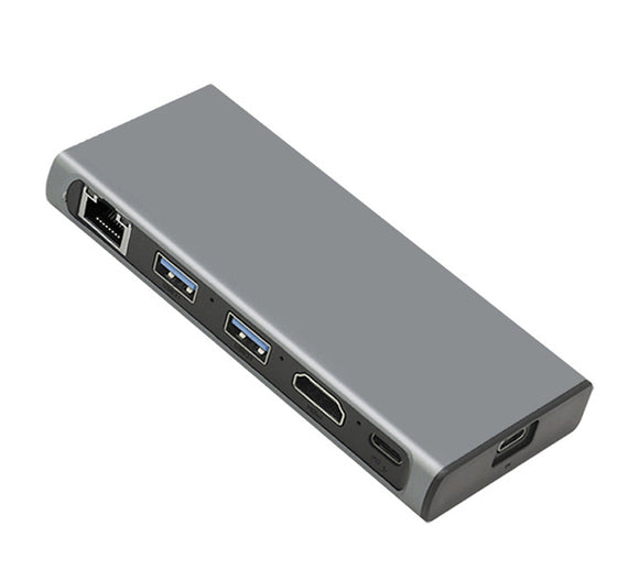 USB-C 6-in-1 Docking Station with M.2 NVMe & NGFF (SATA) SSD Enclosure UCDM261