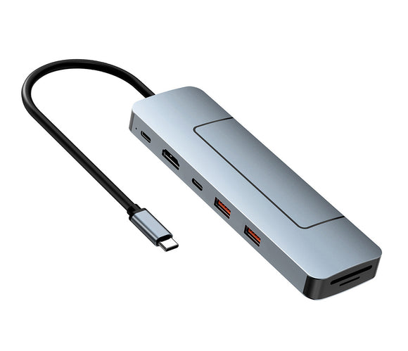 USB-C 8-IN-1 Docking Station with M.2 NVMe & NGFF SSD Enclosure 10Gbps UCD82-M2