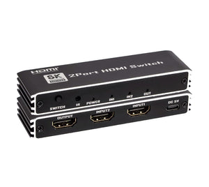 8K HDMI Switch 2 in 1 Out HDMI 2.1 Switcher 8K@60Hz/ 4K@120Hz/ Remote Control HDSW2186-1