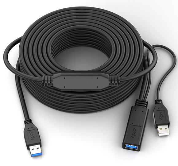 Active USB 3.0 Extension Cable 5M~30M USB 3.0 Extender with Signal Booster U3EXMF