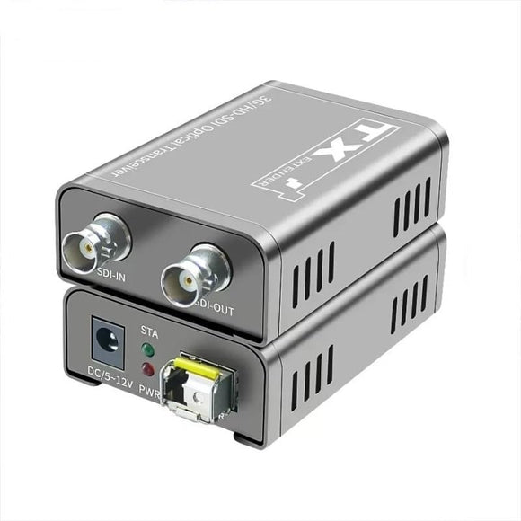 SDI Fiber Extender HD-SDI Extender 1080P@60Hz over Fiber Optic up to 20KM SDI-EX-F1620
