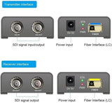 SDI Fiber Extender 12G-SDI Extender 4K@60Hz Over Fiber Optic up to 20KM SDI-EX-F4620