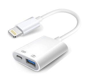 Lightning to USB 3.0 OTG Adapter with Charging Port USB OTG Cable for iPhone iPad LTG2U31P