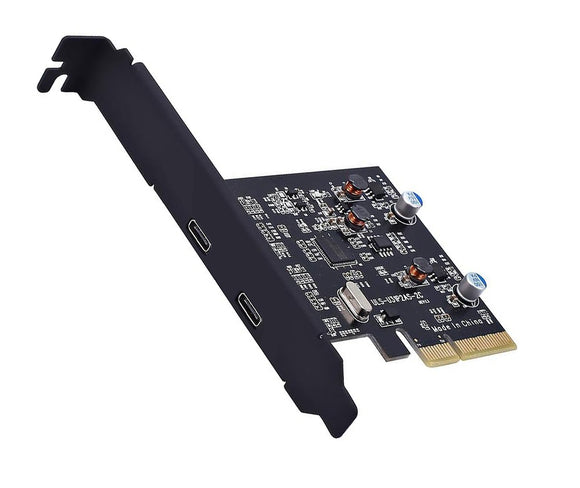PCIe to USB-C 10Gbps Expansion Card 2 Ports USB 3.2 Gen2 Type-C Add-On Card Data Hub PCIE-UC102