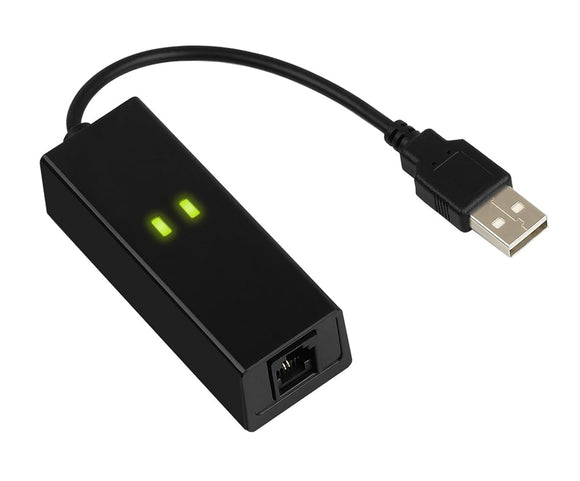 USB Fax Modem USB 2.0 External 56K Hardware Data Voice Dial Up V.92 Modem USB56K-1