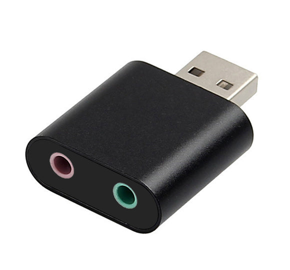 USB Sound Card External Audio Adapter with 3.5mm Speaker and Microphone Jacks USC01