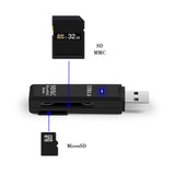 USB 3.0 SD/ TF Card Reader USB to SD/ TF 2-in-1 Memory Card Reader UCR321