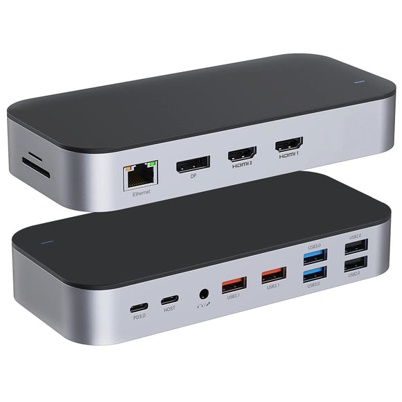 Triple 4K Display USB C Docking Station 15-in-1 Laptop Docking Station UCDK4315