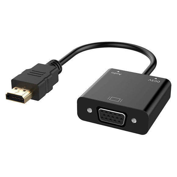 HDMI to VGA Adapter 1080P HD Video Converter with Audio HD2VGA03