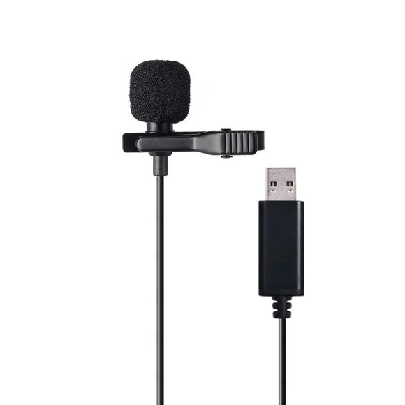 Lavalier Microphone USB Clip-on Omnidirectional Condenser Mic LM01